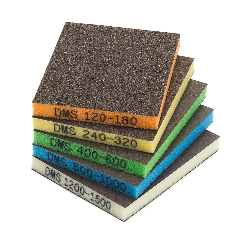 Renkli Çift Taraflı Zımpara Süngeri